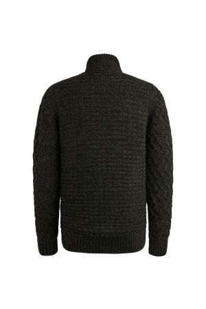 PME Legend Zip jacket heavy knit mixed yarn 971 Dark grey melee