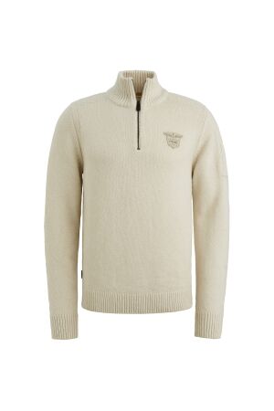 PME Legend Half zip collar soft blend 910 Bone white melee
