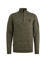 PME Legend Half zip collar soft blend 940 Mid grey melee