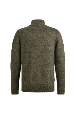 PME Legend Half zip collar soft blend 940 Mid grey melee