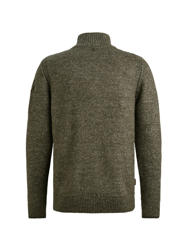 PME Legend Half zip collar soft blend 940 Mid grey melee