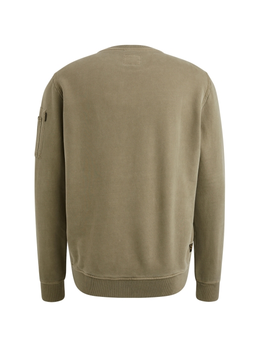 PME Legend Crewneck peach fleece gd 6389 Dusky green