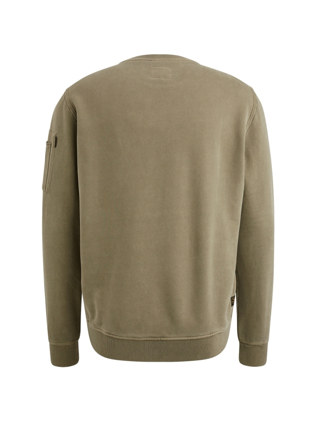 PME Legend Crewneck peach fleece gd 6389 Dusky green