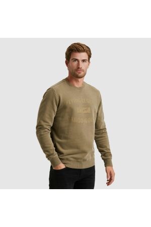 PME Legend Crewneck peach fleece gd 6389 Dusky green