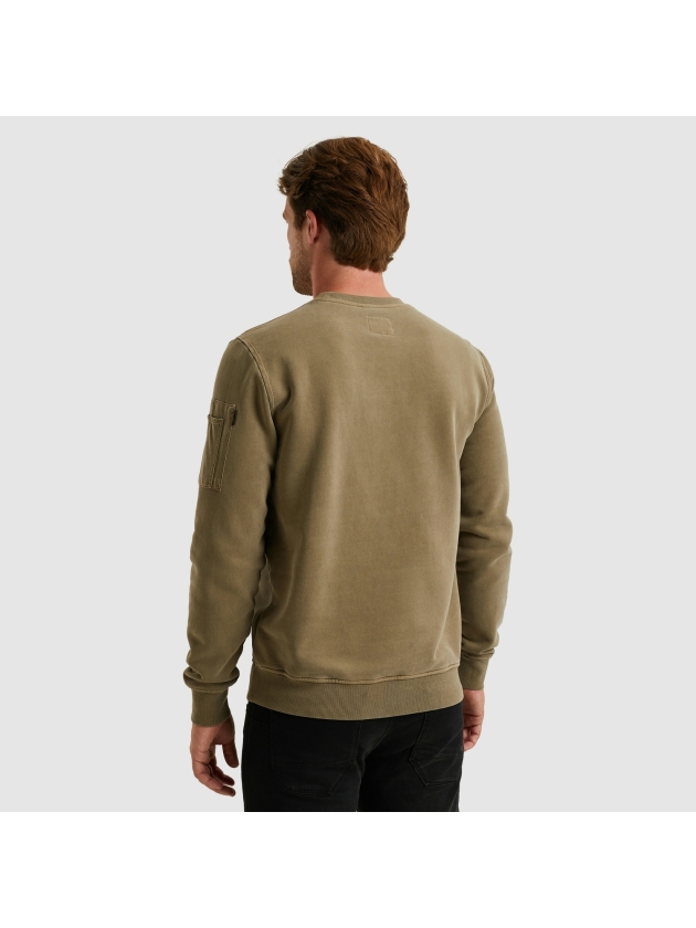 PME Legend Crewneck peach fleece gd 6389 Dusky green