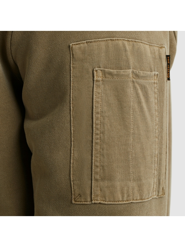 PME Legend Crewneck peach fleece gd 6389 Dusky green
