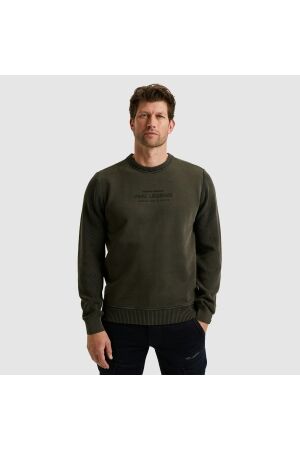 PME Legend Crewneck sweat knit combination 9703 Dark grey