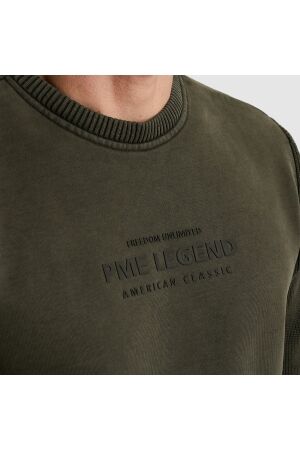PME Legend Crewneck sweat knit combination 9703 Dark grey