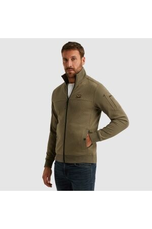 PME Legend Zip jacket jacquard interlock swea 6389 Dusky green