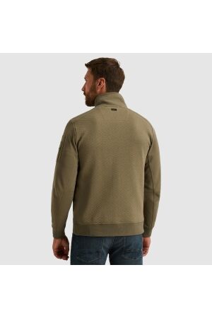 PME Legend Zip jacket jacquard interlock swea 6389 Dusky green