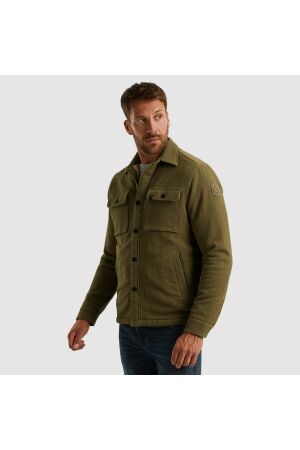 PME Legend LONG SLEEVE SHIRT Bold Waffle with 6389 Dusky green