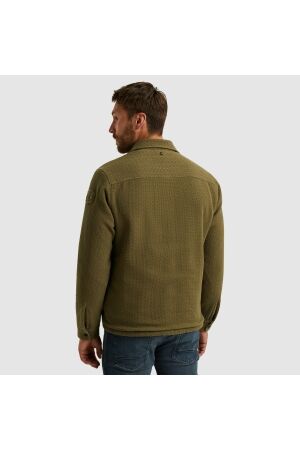 PME Legend LONG SLEEVE SHIRT Bold Waffle with 6389 Dusky green