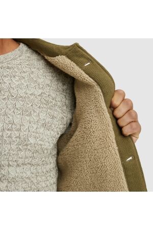 PME Legend LONG SLEEVE SHIRT Bold Waffle with 6389 Dusky green