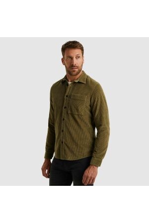 PME Legend LONG SLEEVE SHIRT Dobby Cord 6389 Dusky green