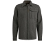 PME Legend LONG SLEEVE SHIRT Woolblend Herrin Dark Grey Melee