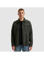 PME Legend LONG SLEEVE SHIRT Woolblend Herrin Dark Grey Melee