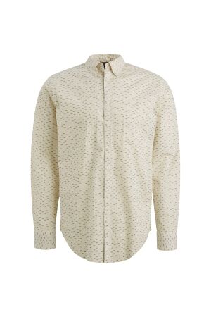 PME Legend LONG SLEEVE SHIRT Allover print on Bone White