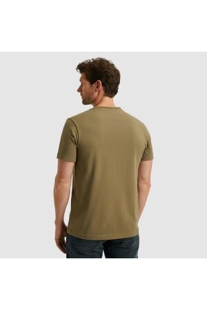 PME Legend Short sleeve r-neck cotton elastan 6389 Dusky green