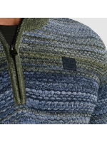 PME Legend Half zip collar colormix 5301 Vintage Indigo