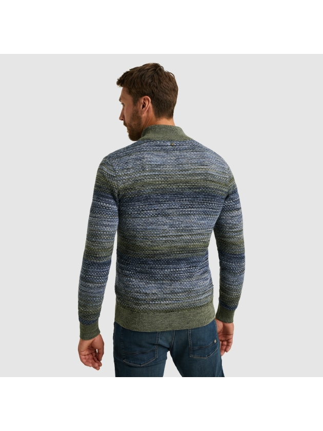 PME Legend Half zip collar colormix 5301 Vintage Indigo