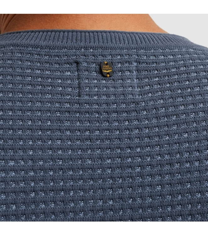 PME Legend R-neck cotton mouline 5301 Vintage Indigo