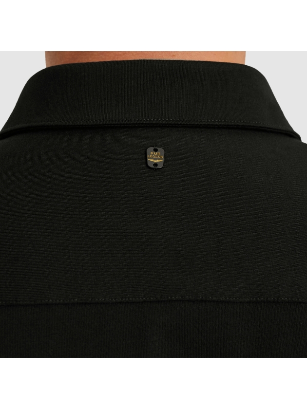 PME Legend LONG SLEEVE SHIRT Satin Jersey 999 Black