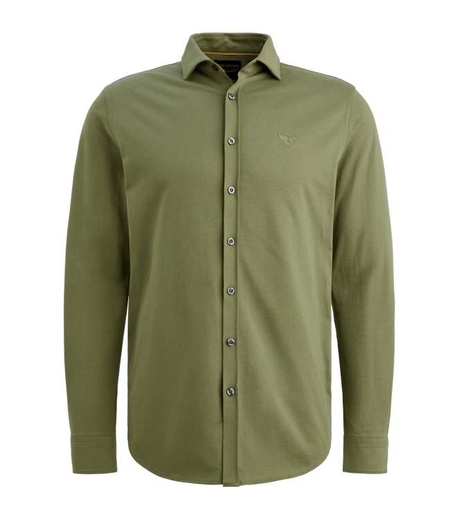 PME Legend LONG SLEEVE SHIRT Satin Jersey 6213 Four leaf clover