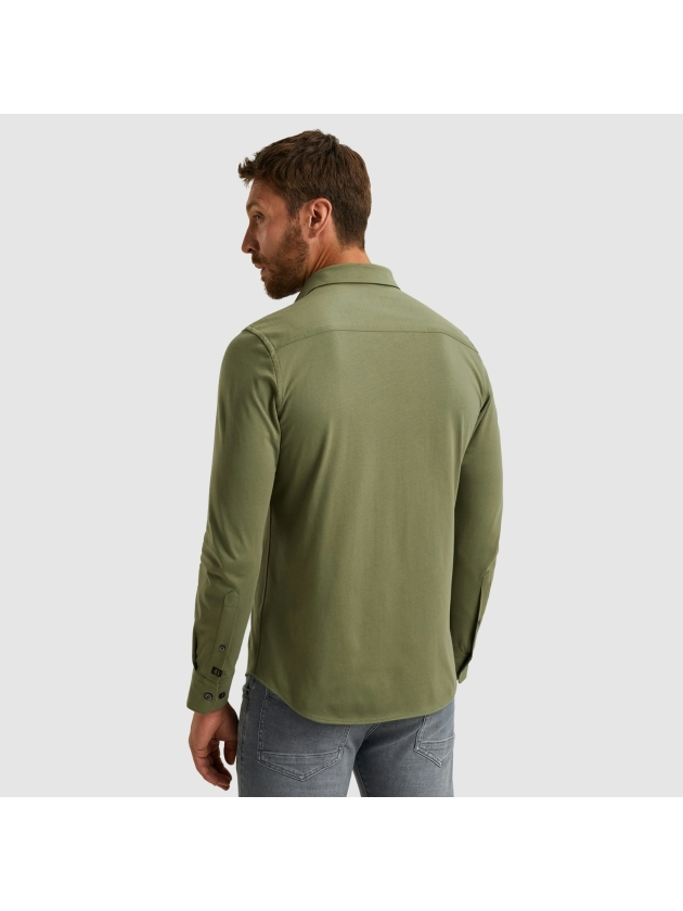 PME Legend LONG SLEEVE SHIRT Satin Jersey 6213 Four leaf clover