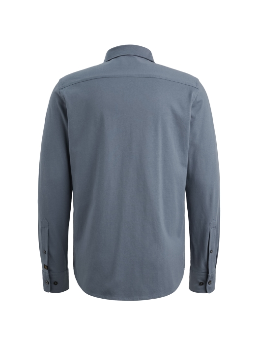 PME Legend LONG SLEEVE SHIRT Satin Jersey 5301 Vintage Indigo