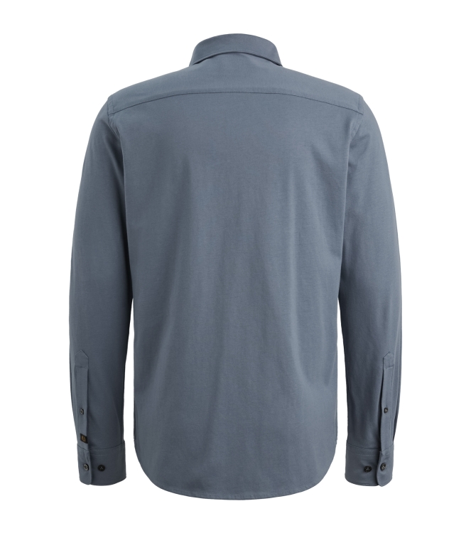 PME Legend LONG SLEEVE SHIRT Satin Jersey 5301 Vintage Indigo