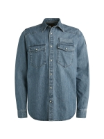 PME Legend LONG SLEEVE SHIRT Indigo Denim DEB denim blue