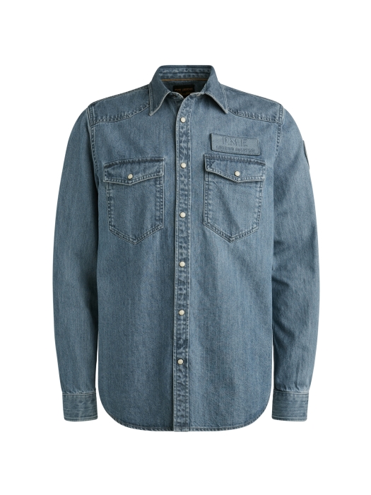 PME Legend LONG SLEEVE SHIRT Indigo Denim DEB denim blue