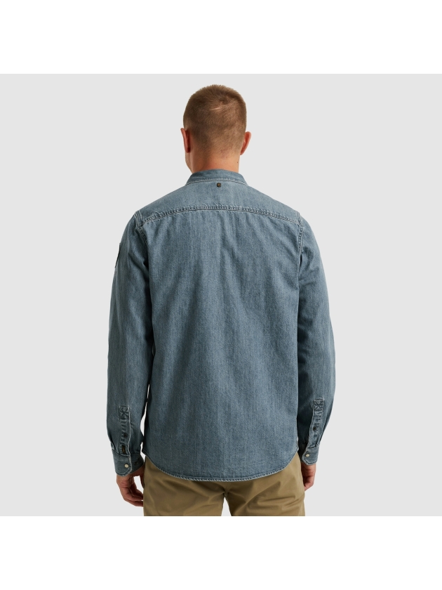 PME Legend LONG SLEEVE SHIRT Indigo Denim DEB denim blue