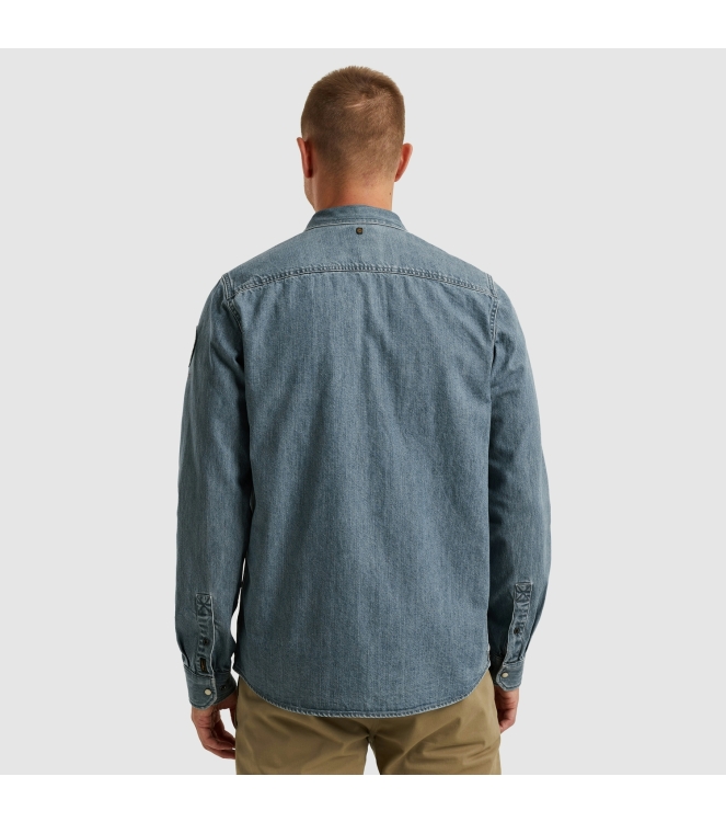 PME Legend LONG SLEEVE SHIRT Indigo Denim DEB denim blue