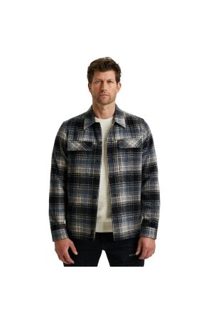 PME Legend LONG SLEEVE SHIRT Woolblend YD che 5282 Carbon