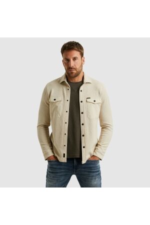 PME Legend LONG SLEEVE SHIRT Waffle Jersey 7013 Bone white