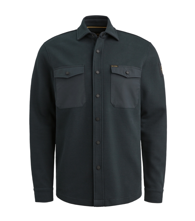 PME Legend LONG SLEEVE SHIRT Waffle Jersey 5282 Carbon