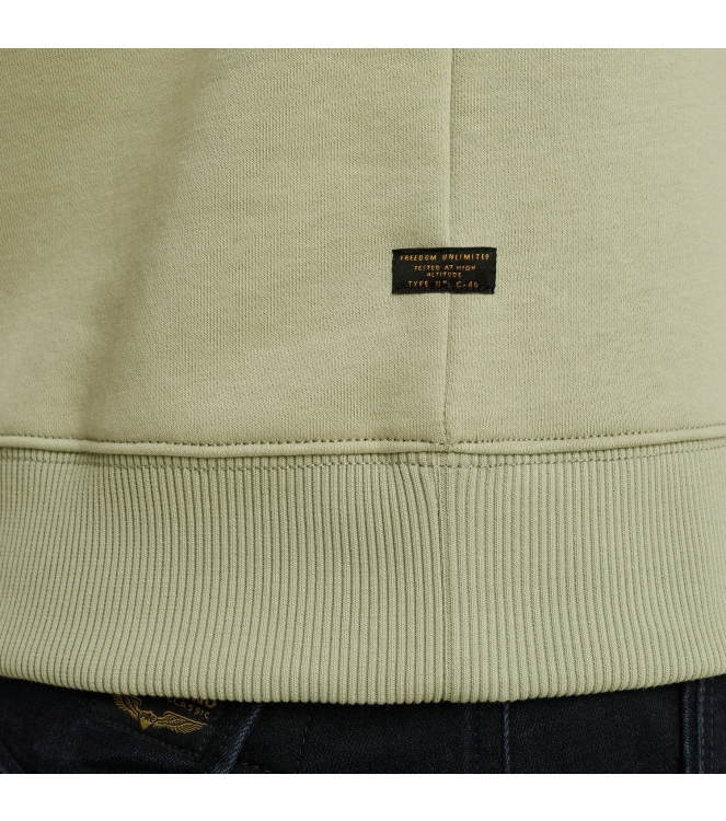 PME Legend Crewneck 3t cross fleece 6163 Dessert sage