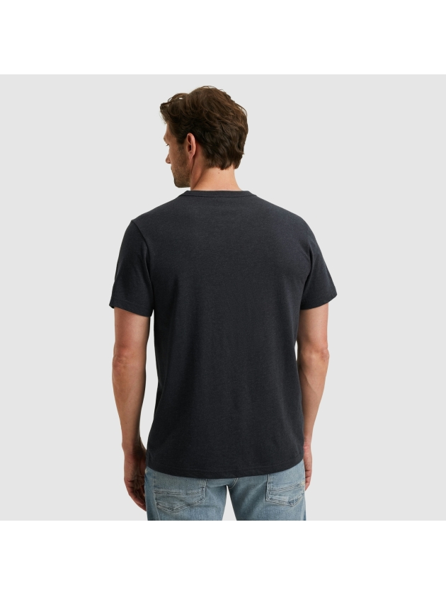 PME Legend Short sleeve r-neck melange jersey 5282 Carbon