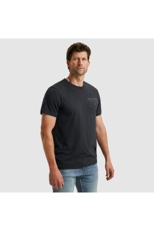 PME Legend Short sleeve r-neck melange jersey 5282 Carbon