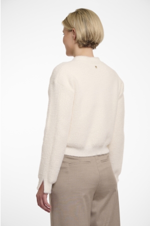 Rino en Pelle Short V-neck cardigan 70 snow white