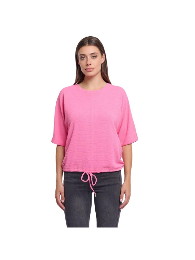 Rino en Pelle Half sleeve top 10796 bright pink