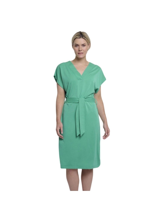 Rino en Pelle V-neck dress 10807 clover green
