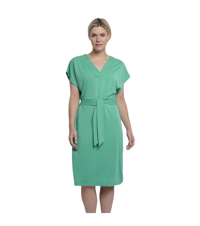 Rino en Pelle V-neck dress 10807 clover green
