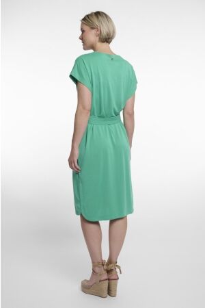 Rino en Pelle V-neck dress 10807 clover green