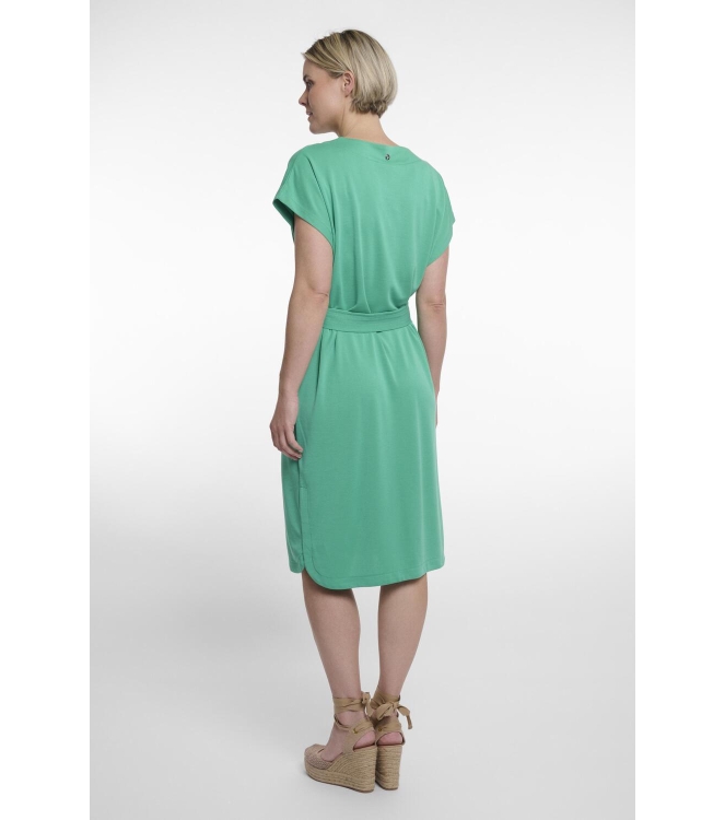 Rino en Pelle V-neck dress 10807 clover green