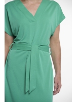Rino en Pelle V-neck dress 10807 clover green