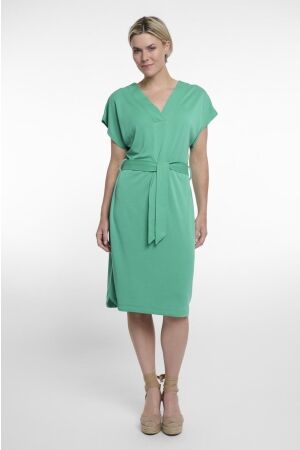 Rino en Pelle V-neck dress 10807 clover green
