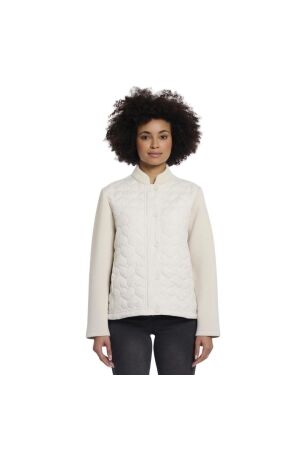 Rino en Pelle Heart quilted jacket with scuba 9030 birch