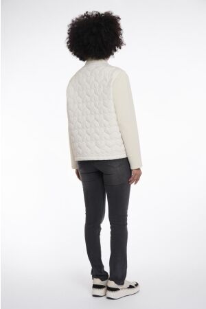 Rino en Pelle Heart quilted jacket with scuba 9030 birch